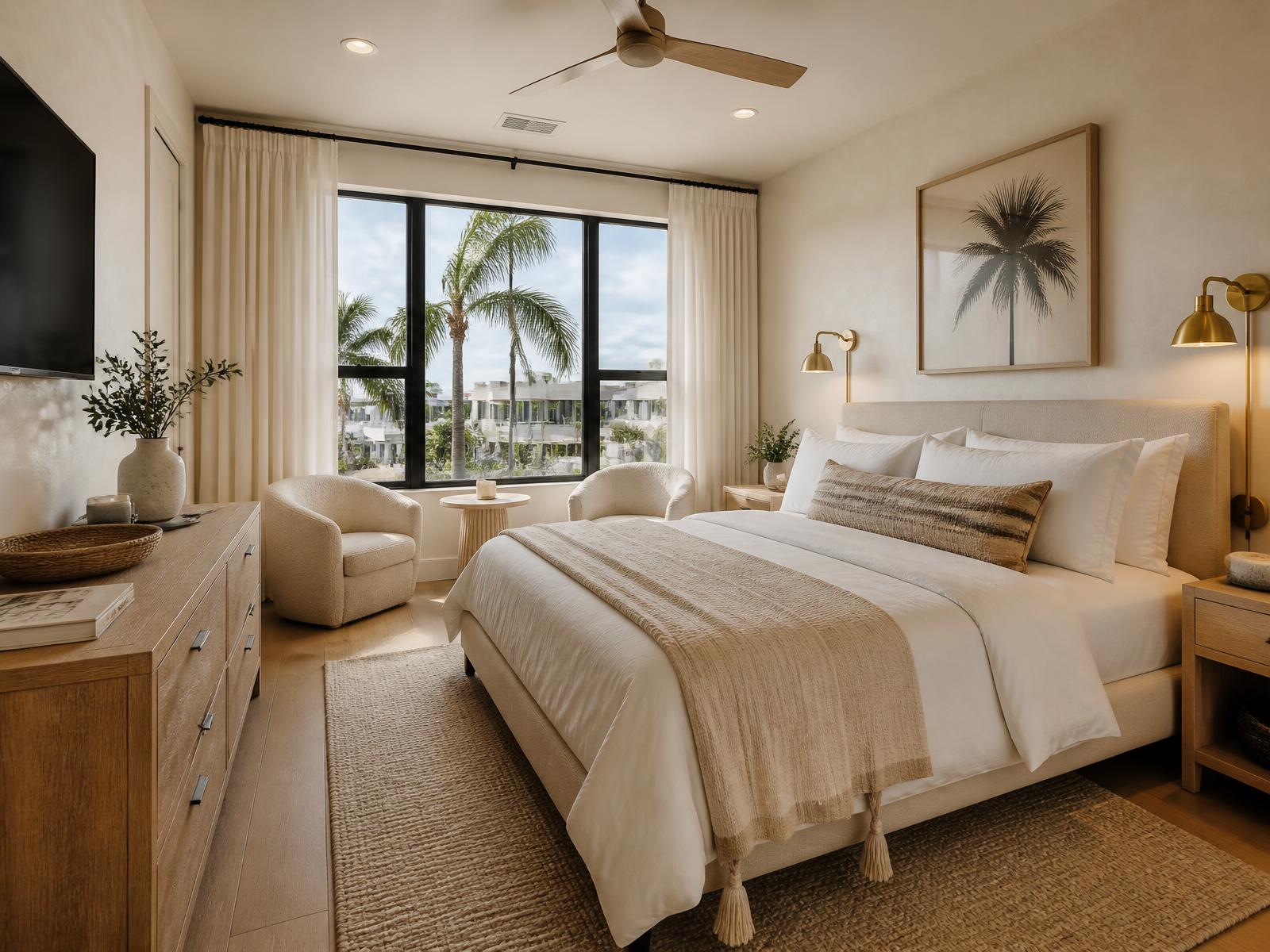 Rendering of a boutique short-term rental interior in a Florida development