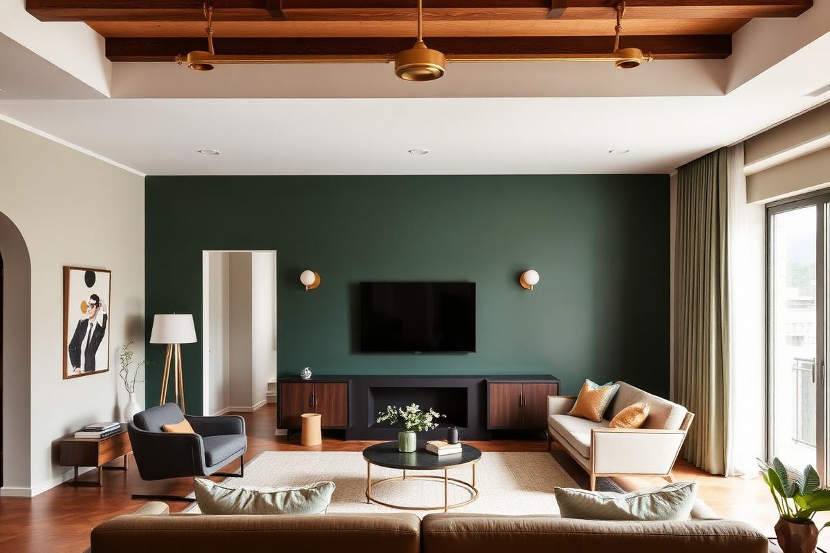 Warm, thoughtfully finished residential interior
